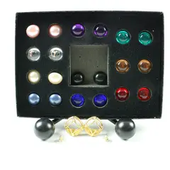 Joan Rivers Classics Collection Interchangeable Earrings 10 Color Gold Tone Set