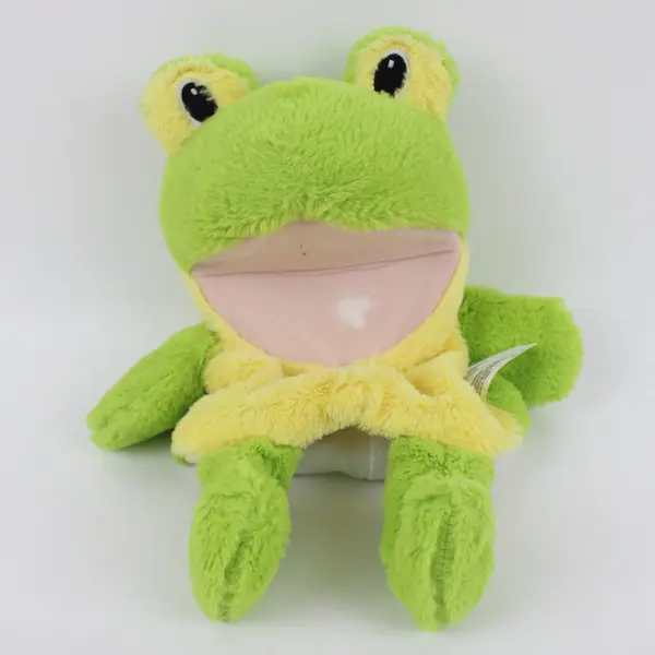 Spark Fuzzy Frog Hand Puppet Moving Mouth