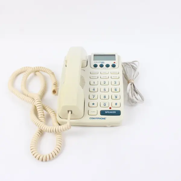 Conair CID244W Caller ID Corded Landline Speakerphone White Untested