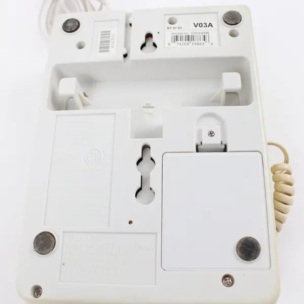 Conair CID244W Caller ID Corded Landline Speakerphone White Untested