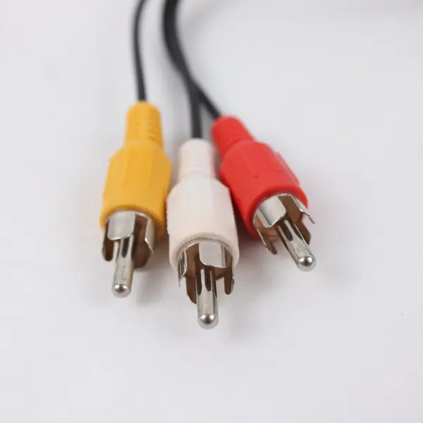 Composite AV RCA Cable 6ft 3 RCA Male to Male Red White Yellow