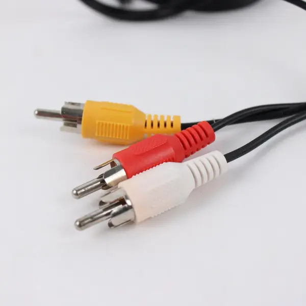 Composite AV RCA Cable 6ft 3 RCA Male to Male Red White Yellow