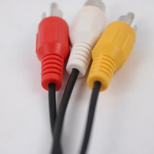 Composite AV RCA Cable 6ft 3 RCA Male to Male Red White Yellow