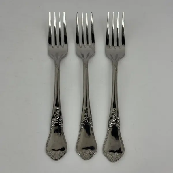 Lot of 3 Dalia Forks Clavel Pattern Stainless Steel 7 1/2" Made in Spain