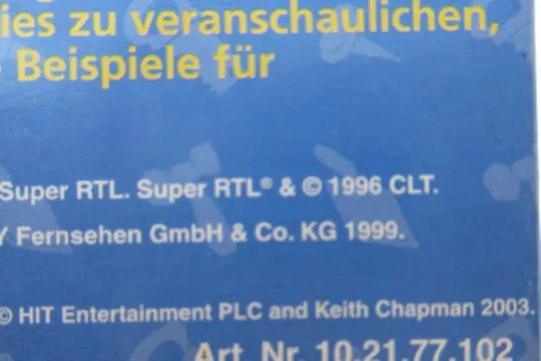 Bob Der Baumeister Quartett Card Game Lot: 32 Replacement Cards + Box & Manual