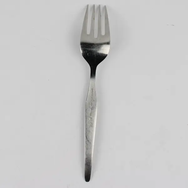 Noritake Linden Pattern 18/8 Stainless Cold Meat Serving Fork 8.5 Inches 