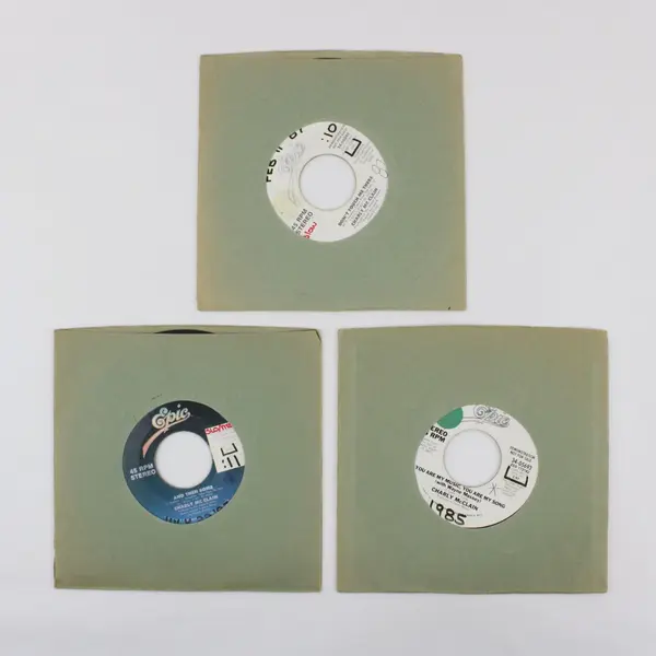 Lot of 3 Charly McClain 7-Inch Vinyl Records 