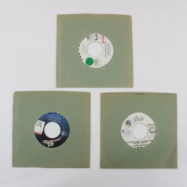 Lot of 3 Charly McClain 7-Inch Vinyl Records 