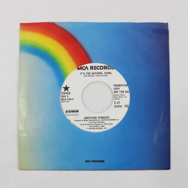 Jonathan Edwards It's the Natural Thing MCA Promo  7" Vinyl Record