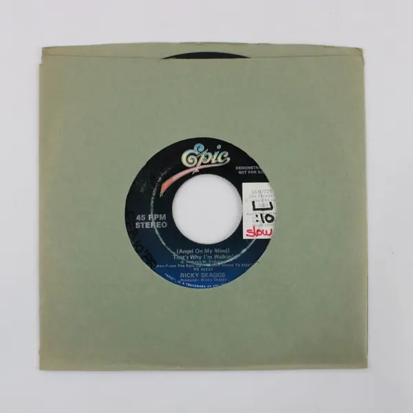 Ricky Skaggs Angel On My Mind That's Why I'm Walkin' Demo 7-Inch Vinyl