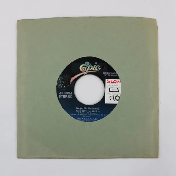 Ricky Skaggs Angel On My Mind That's Why I'm Walkin' Demo 7-Inch Vinyl