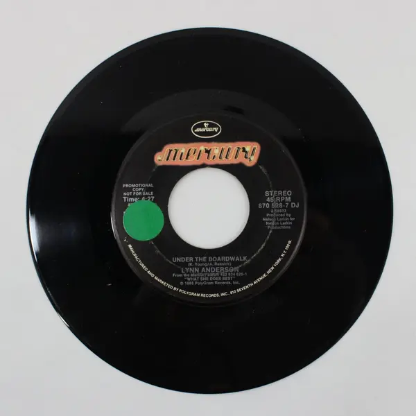 Lynn Anderson Under the Boardwalk Mercury 7" Promo DJ Vinyl 45