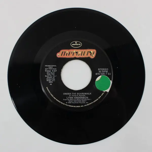 Lynn Anderson Under the Boardwalk Mercury 7" Promo DJ Vinyl 45