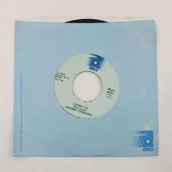 Chubby Checker The Twist / Loddy Lo 7" Vinyl Record ABKCO 4001