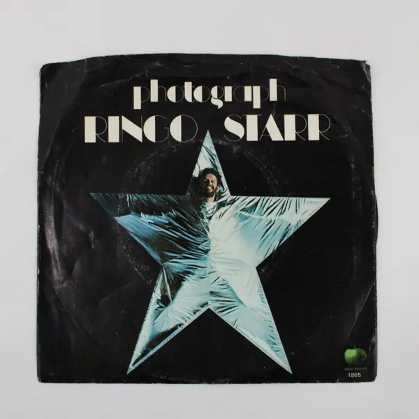 Ringo Starr Photograph/ Down and Out Apple Records 7" Vinyl Record