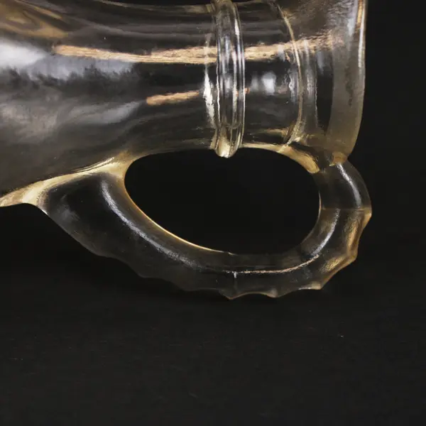 Anchor Hocking Star of David Glass Oil Cruet Faceted Stopper