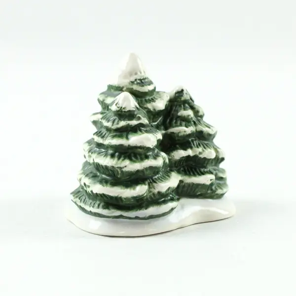 Goebel Hummel Bavarian Village Evergreen Tree Set 827036 2 Pc Boxed