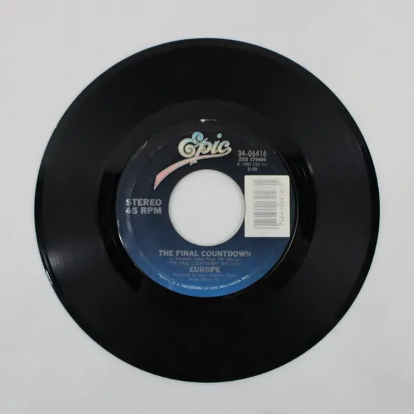 Europe The Final Countdown/ On Broken Wings 1986 7" Vinyl Record