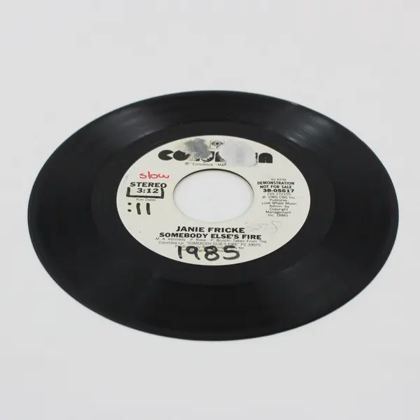 Janie Fricke Somebody Else's Fire 1985 Columbia Promo Demo 45 RPM 7" Single