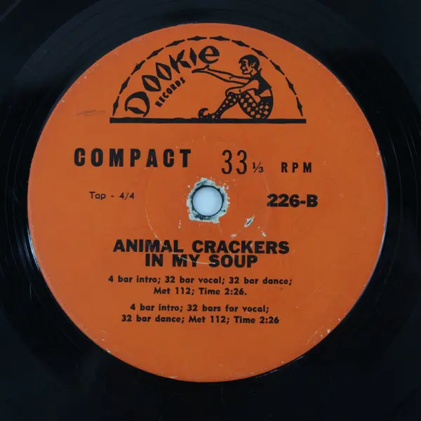 Dookie Trot/ Animal Crackers In My Soup 7" Vinyl Record Orange Label