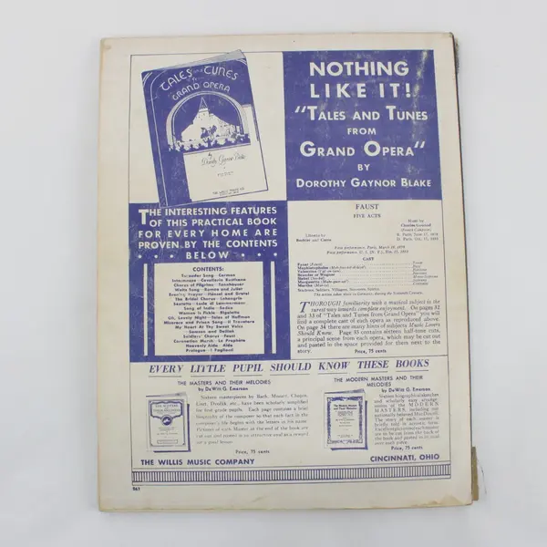 1936 Music the Whole World Loves 53 Piano Solos Chester Wallis Henry Weber