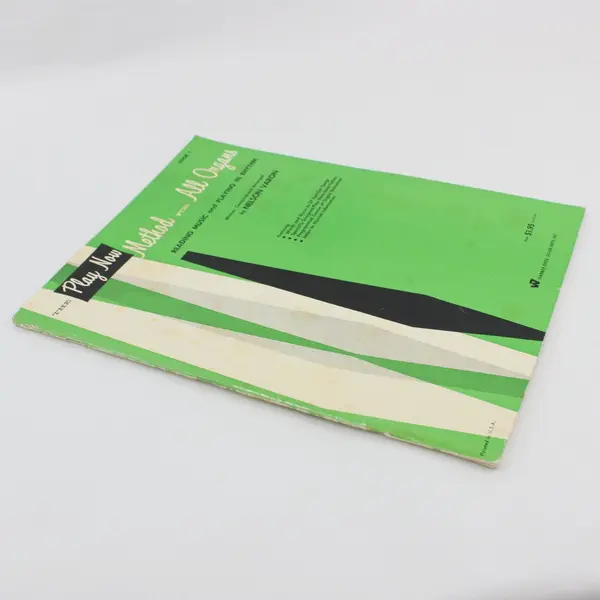 Vintage 1963 The Play Now Method For All Organs by Nelson Varon PB Reading Music