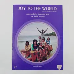 VTG Three Dog Night's Joy to the World Sheet Music Words Music Hoyt Axton 1971