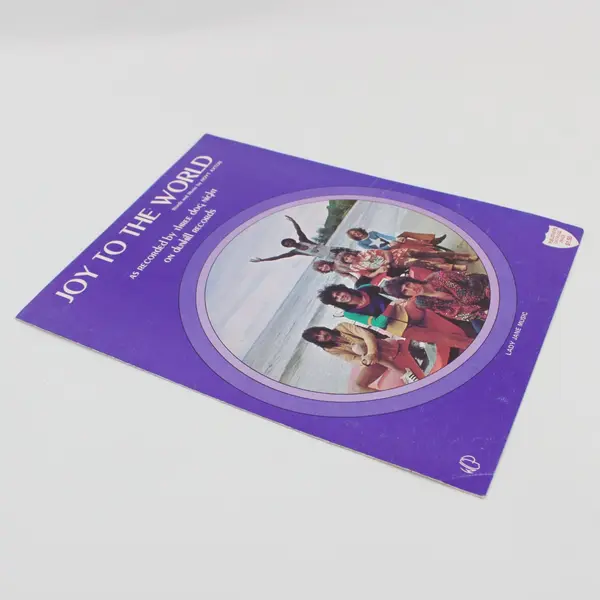 VTG Three Dog Night's Joy to the World Sheet Music Words Music Hoyt Axton 1971