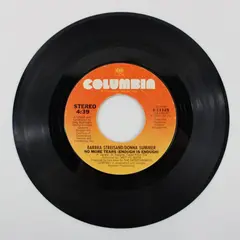 Barbra Streisand Donna Summer No More Tears/Wet 7" 45 RPM Columbia 1-11125