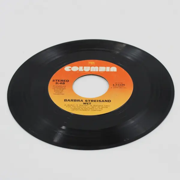 Barbra Streisand Donna Summer No More Tears/Wet 7" 45 RPM Columbia 1-11125