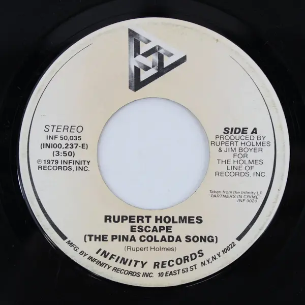 Rupert Holmes Escape (The Piña Colada Song)/Drop It 7" Vinyl Record