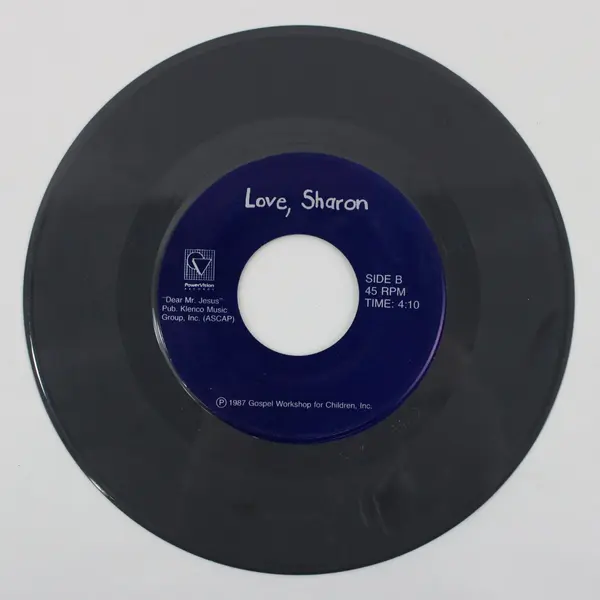 Powersource Dear Mr. Jesus / Love, Sharon 7" Vinyl 45 RPM Single