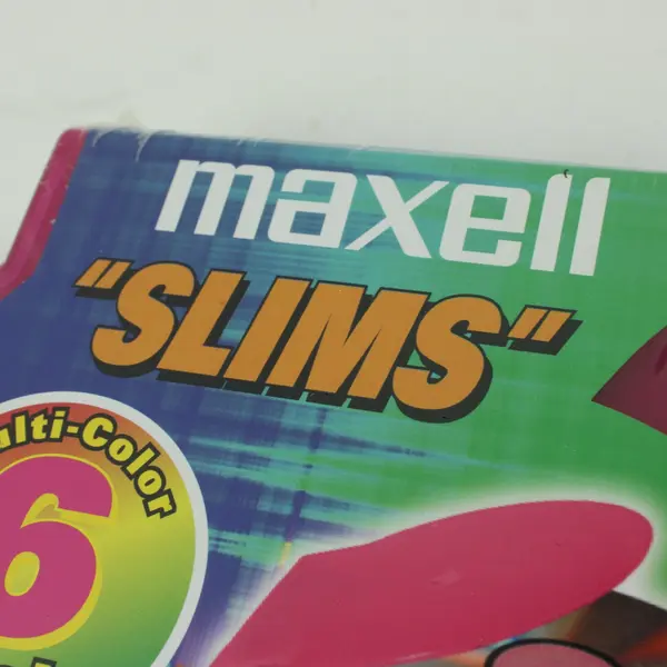 Maxell Multi-Color Slim CD DVD Cases 6 Pack