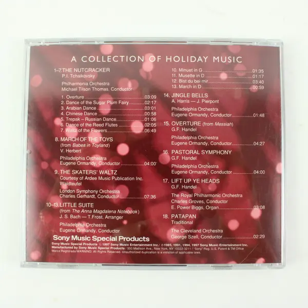 Music to Your Ears 1997 Sony Music CD Holiday Collection