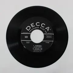 Alfred Apaka Decca 7in EP Farewell/Aloha Oe/It's Snowing In Hawaii