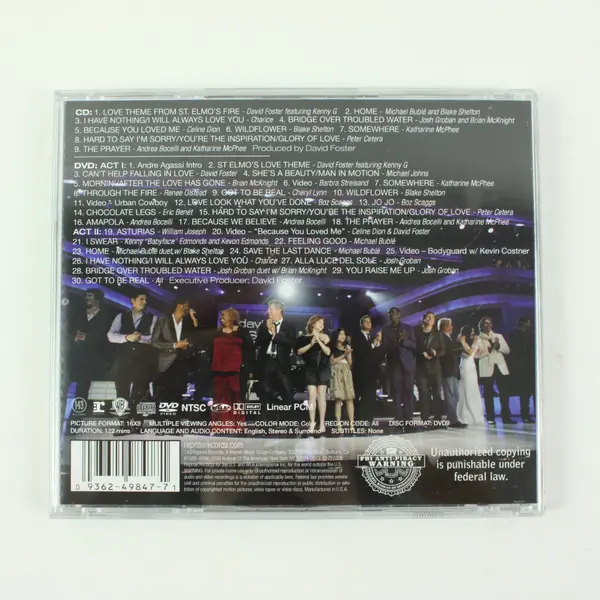 David Foster & Friends Hit Man CD/DVD 2008 Reprise Records