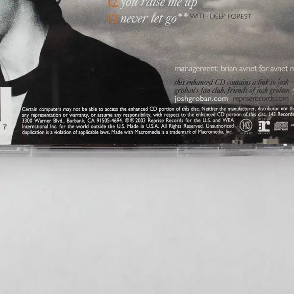 Josh Groban Closer CD Album