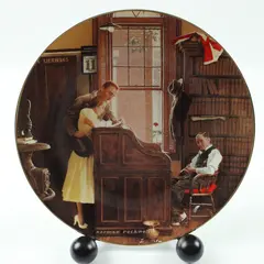 Dave Grossman Creations Norman Rockwell The Marriage License Collector Plate