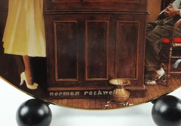 Dave Grossman Creations Norman Rockwell The Marriage License Collector Plate