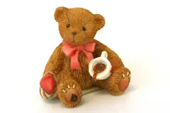 Enesco Cherished Teddies Tiny Treasured Bear With Mug Figurine 2002 #104860