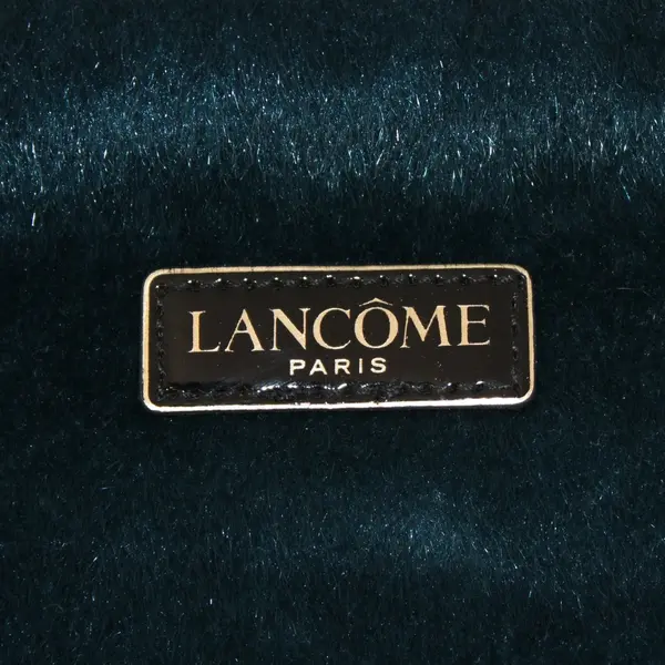 Lancôme Paris Blue Velvet Cosmetic Makeup Bag Zip Pouch Very Good