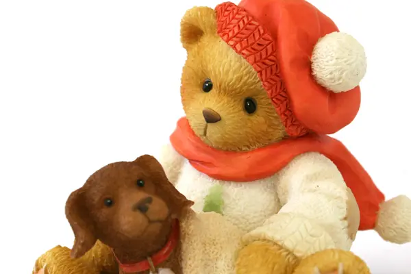 Enesco Cherished Teddies Lee Bear's Best Friend Puppy Figurine 1997 Box COA