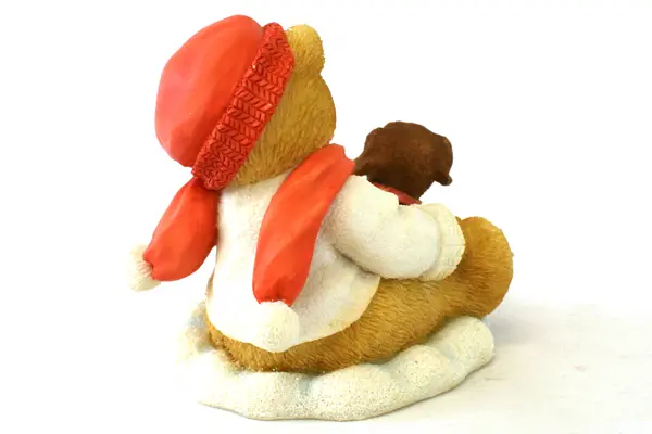 Enesco Cherished Teddies Lee Bear's Best Friend Puppy Figurine 1997 Box COA