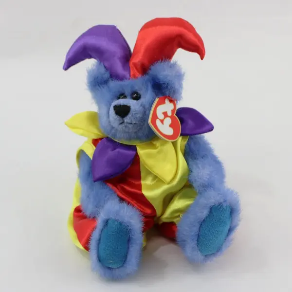 Ty Beanie Babies Calliope Jester Bear 1993 Retired With Hang Tag