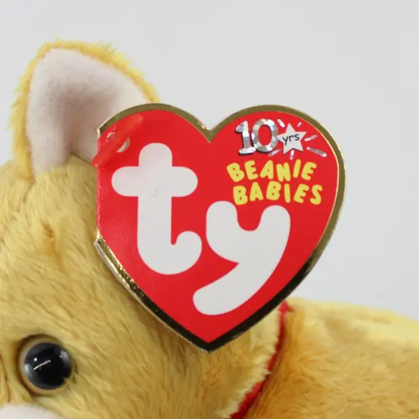 Ty Beanie Baby Tangles the Cat Ginger Orange Kitten Retired 2003
