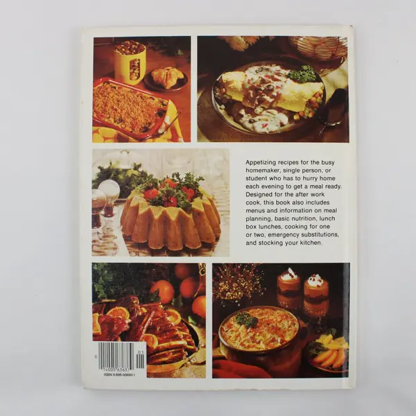 Vintage 1978 Better Homes & Gardens After Work Cook Book 230 Tested Recipes