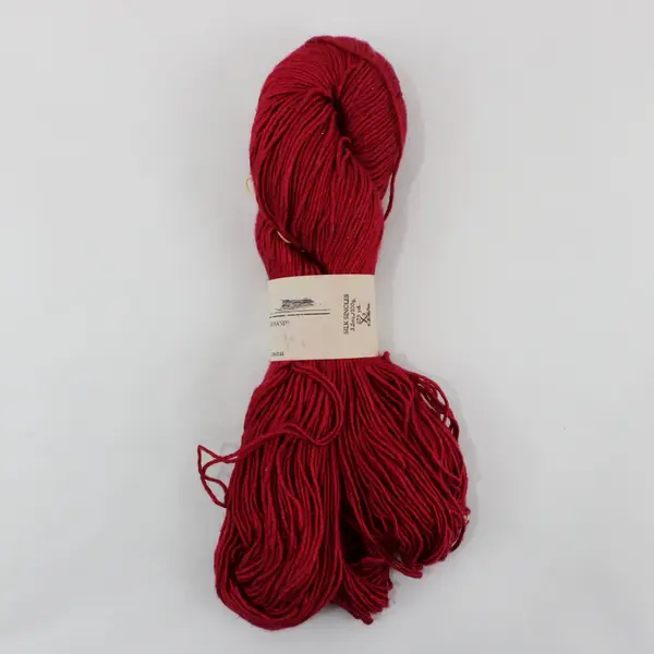 Dyeworks Hand-Dyed Silk Strands Single Hank 275 Yards Merlot New