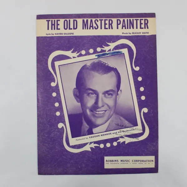 The Old Master Painter Sheet Music Vintage 1949 by Haven Gillespie Beasley Smith