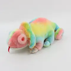 TY Beanie Buddy Buddies Rainbow Chameleon 1999 12.5in Plush