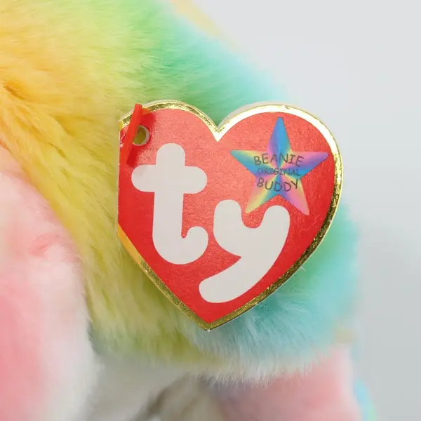 TY Beanie Buddy Buddies Rainbow Chameleon 1999 12.5in Plush